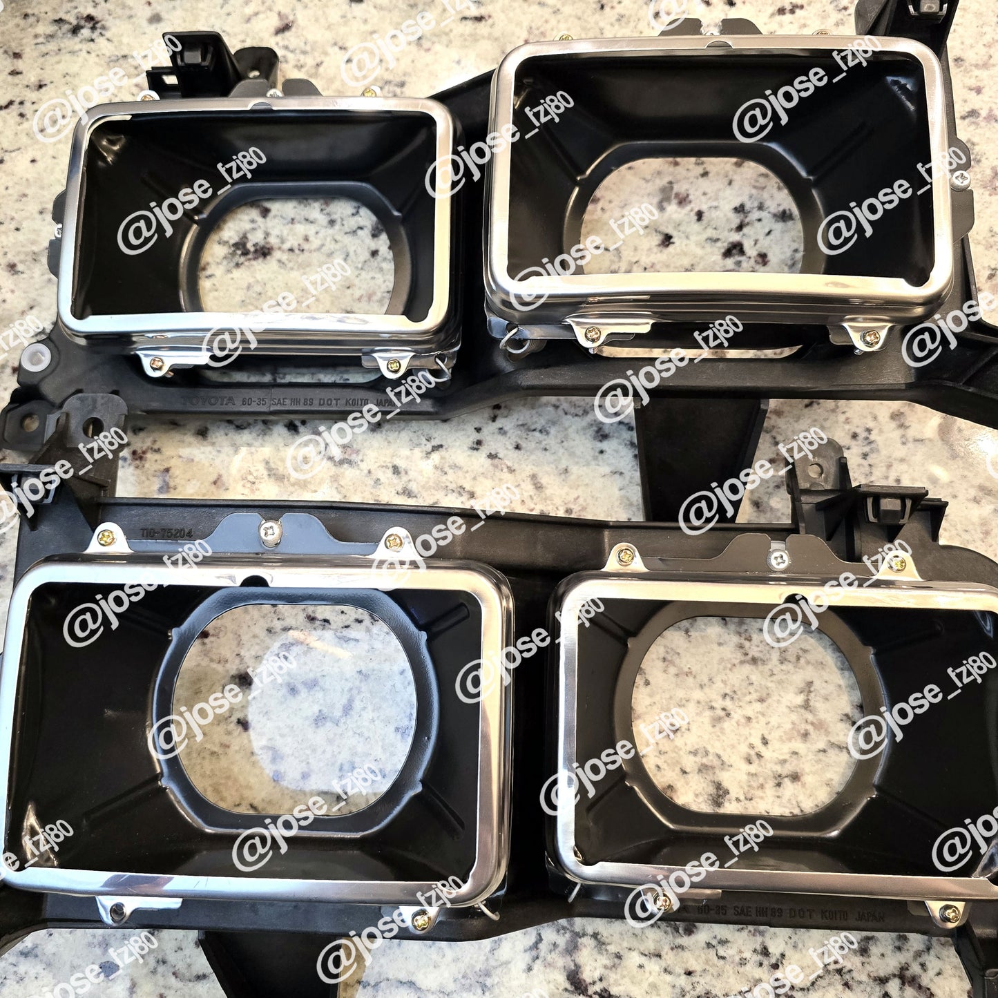 80 series Toyota Land Cruiser Quad Headlight Conversion Kits