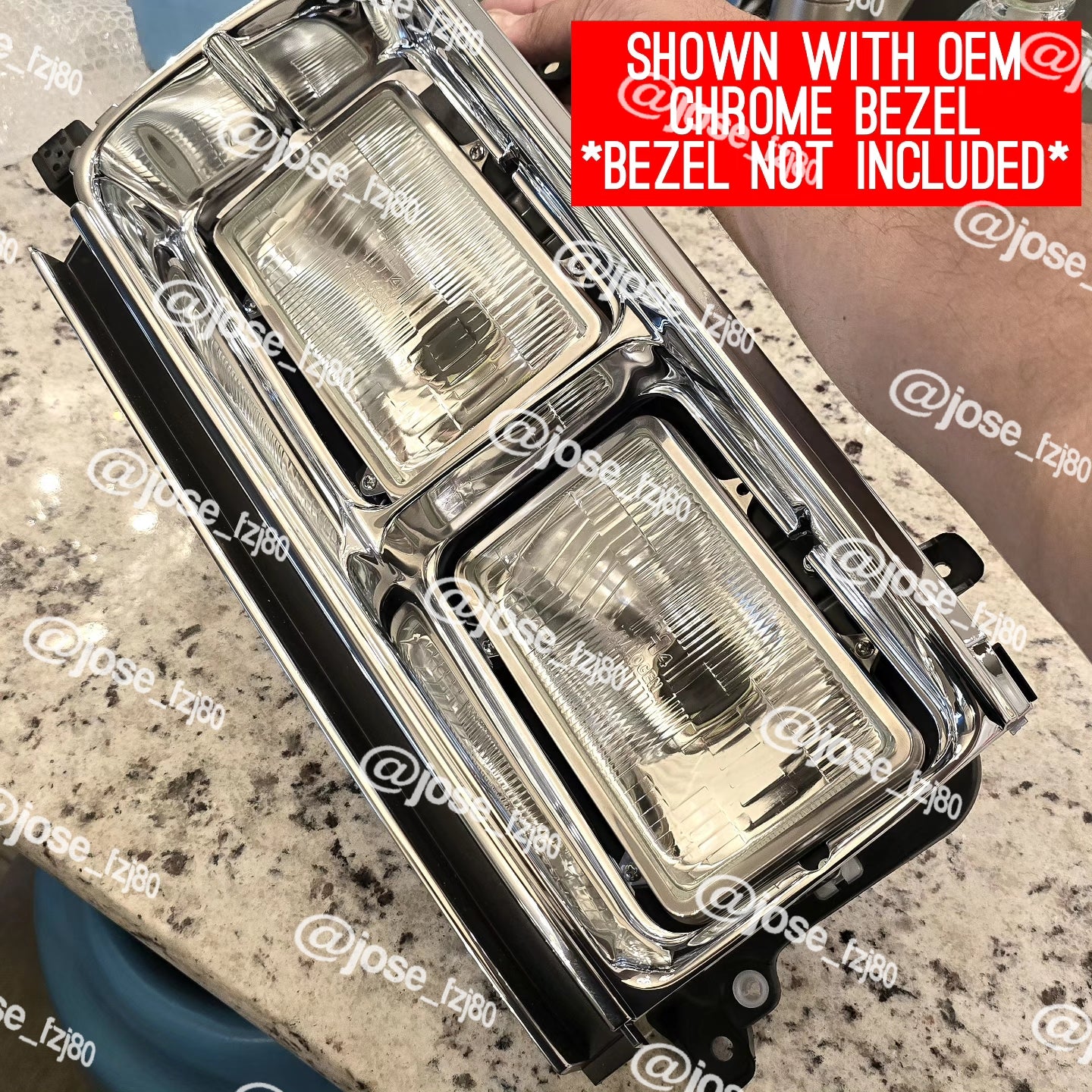 80 series Toyota Land Cruiser Quad Headlight Conversion Kits